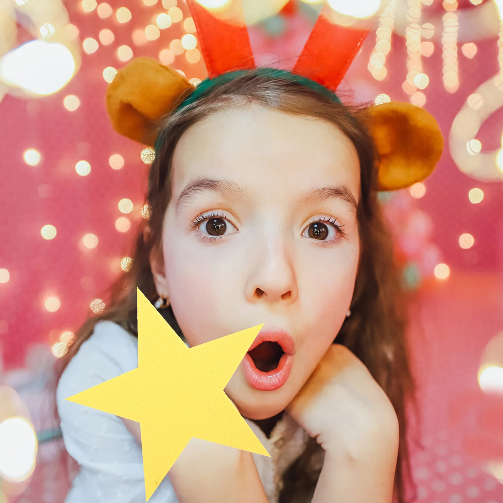 

3pcs Felt Star Cutouts Hand Held Stars For Performance Photo Props Star Shaped Decorations Party Wall Decoration Classroom Event