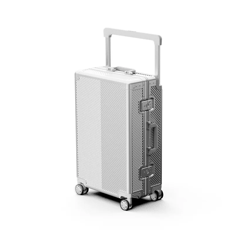 Aluminium-Magnesiumlegering Trolley Koffer Brede Trekkoffer Met Grote Capaciteit Universeel Wiel Hoogwaardig Aluminium Frame Koffer