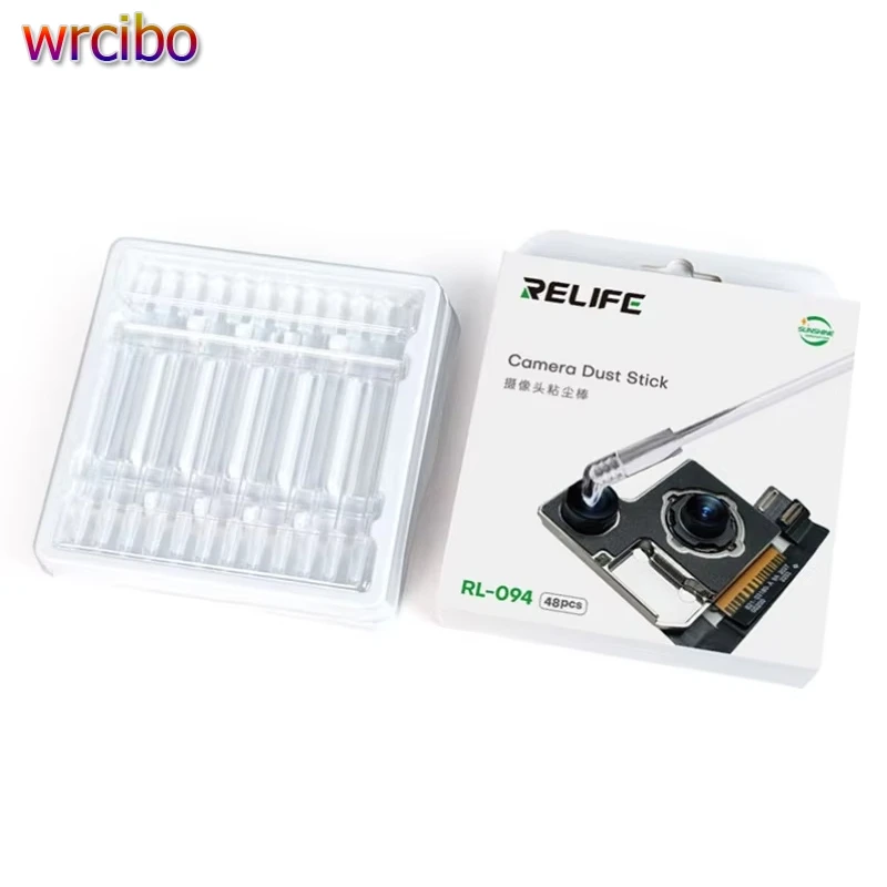 RELIFE 48Pcs Camera Portable Lens Cleaner Resin Synthetic Stick Dust Fingerprint Removal Phone Camera Lens Screen Cleaning Tool