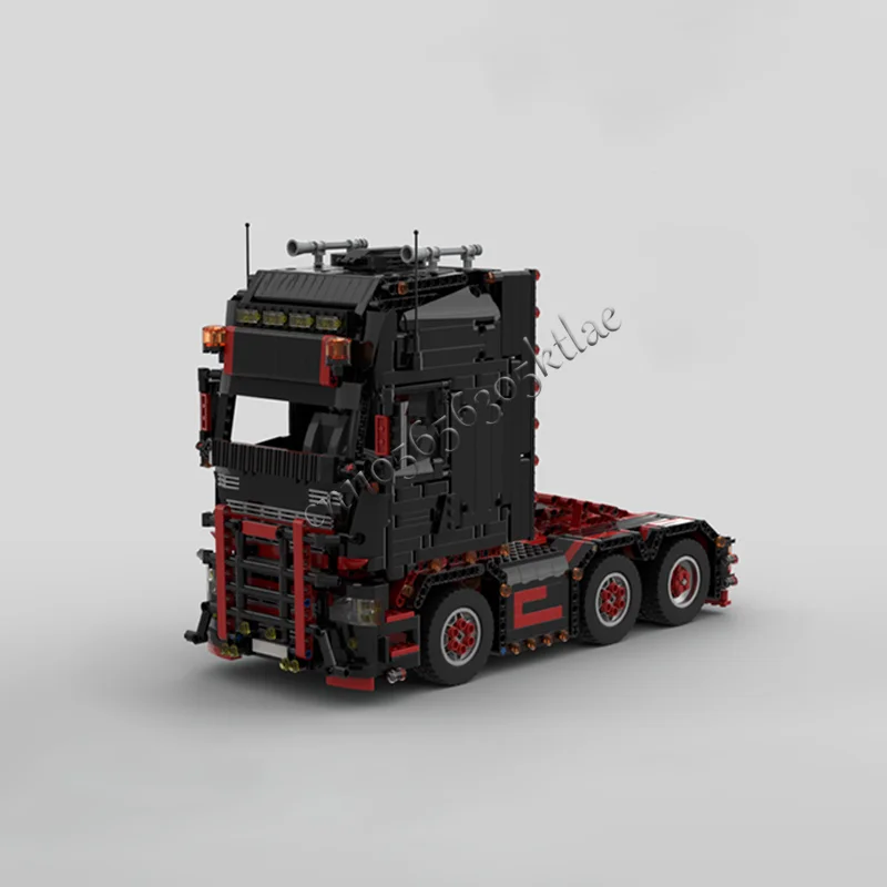 2436 PCS MOC V8 Black Truck Building Blocks Diy Assemble Bricks Traffic Educational Creative Display Toy Surprise Birthday Gift