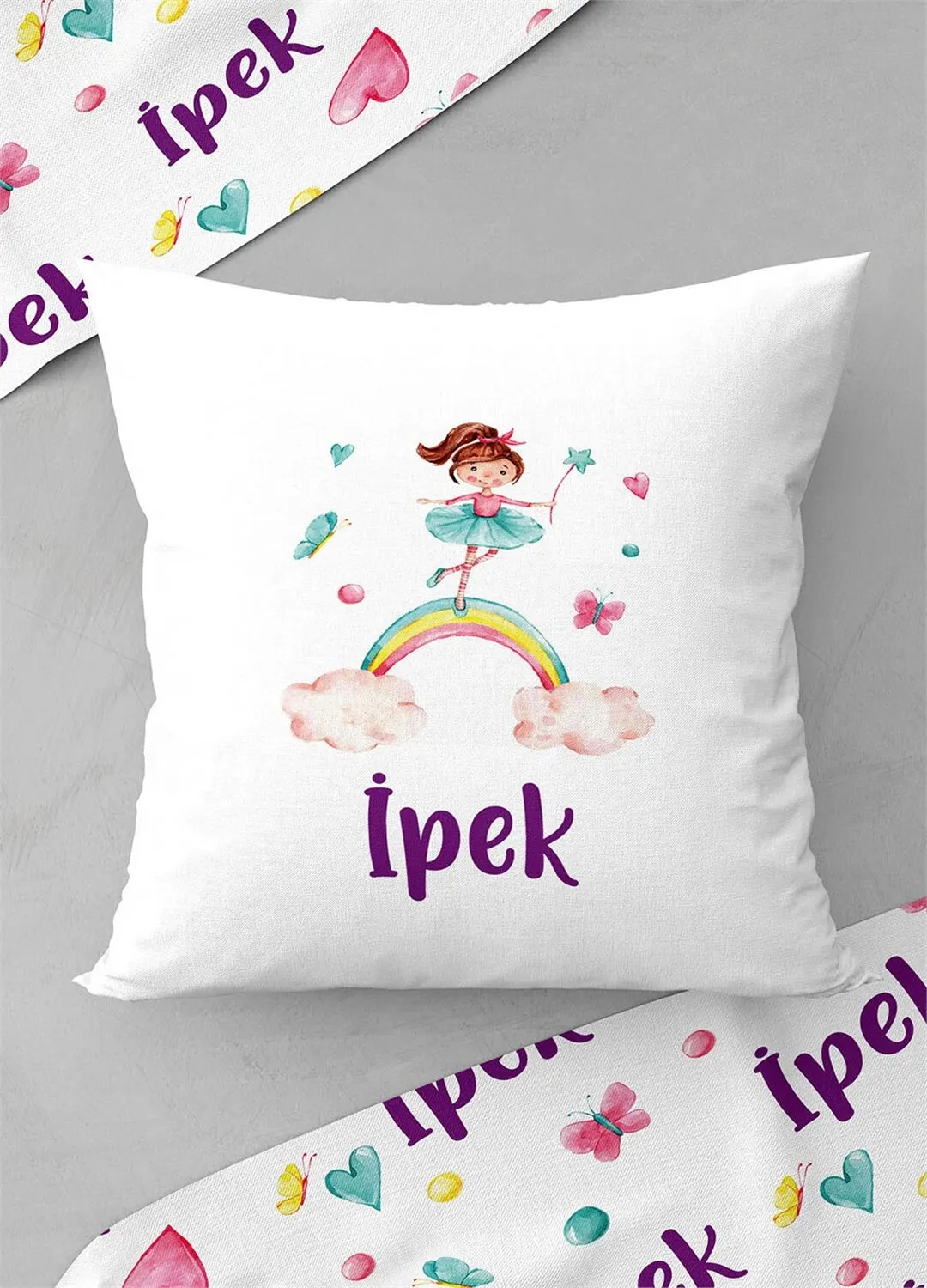 Personalized Digital Printing Fabric Girls Boy Baby Pillowcase 35x45 cm