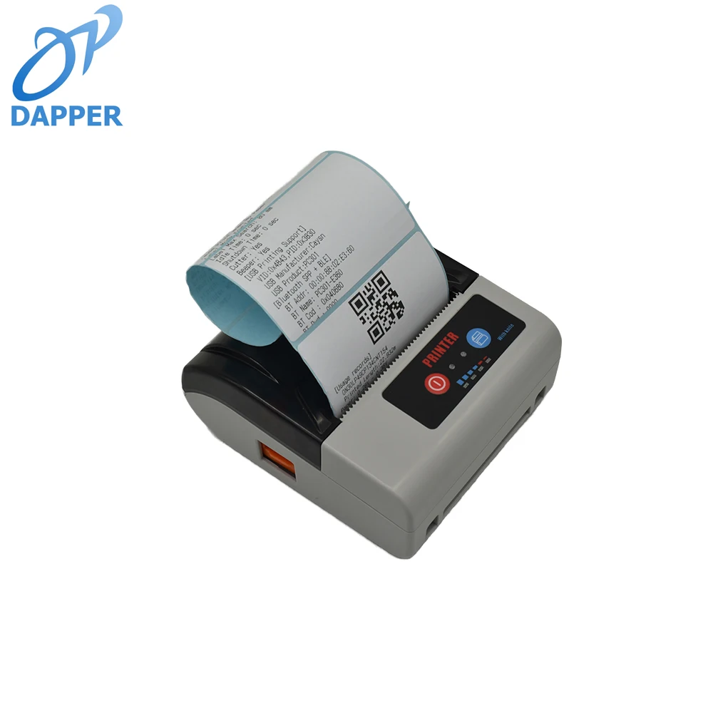 80 مللي متر طابعة فواتير يدوية صغيرة Imprimante Thermique المحمولة طابعة ملصقات الإيصالات الحرارية للهاتف مستخدم طابعة بلوتوث المحمولة #2
