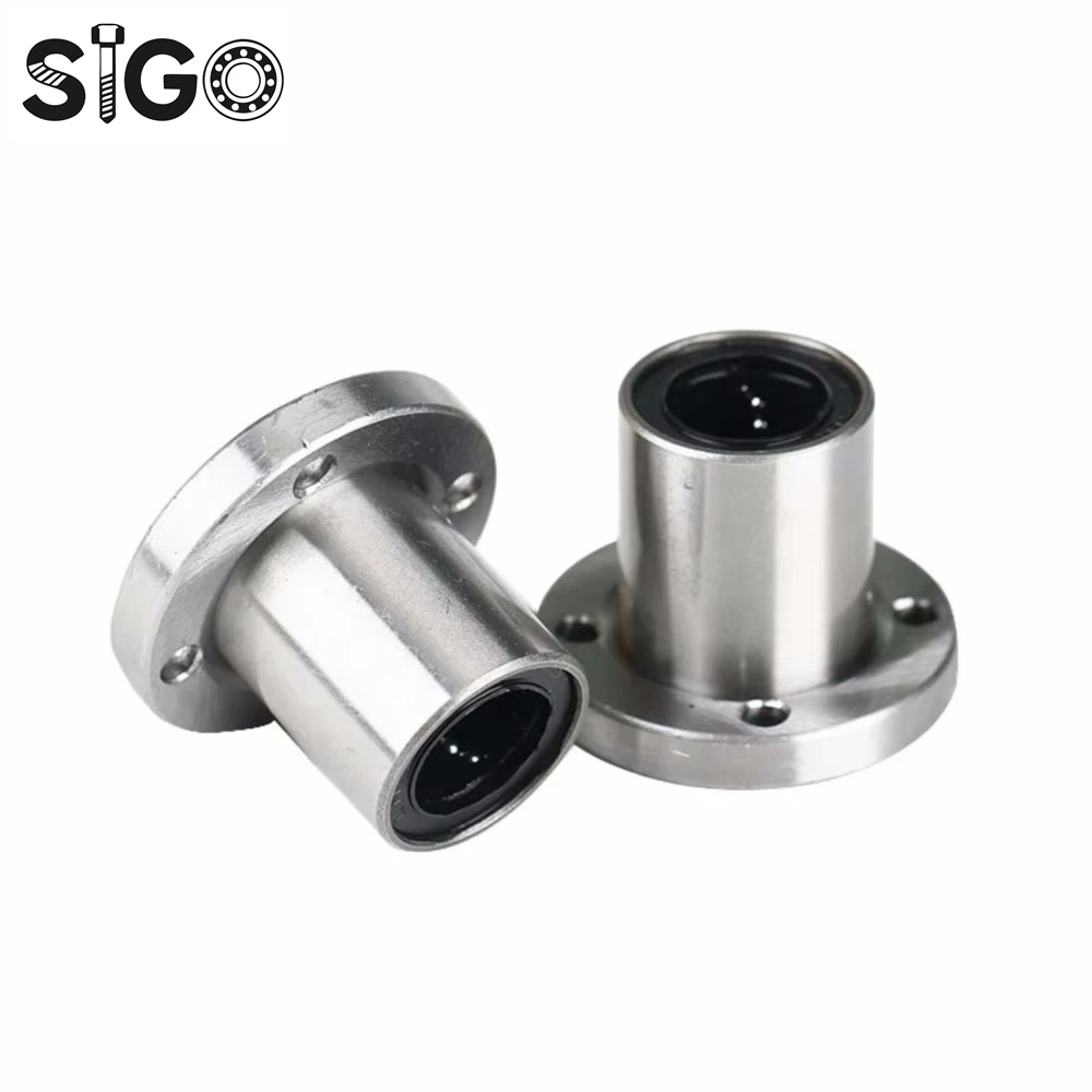 Rodamiento de movimiento lineal de acoplamiento de brida redonda serie Sigo LMF LMF8UU/LMF10 para eje de varilla