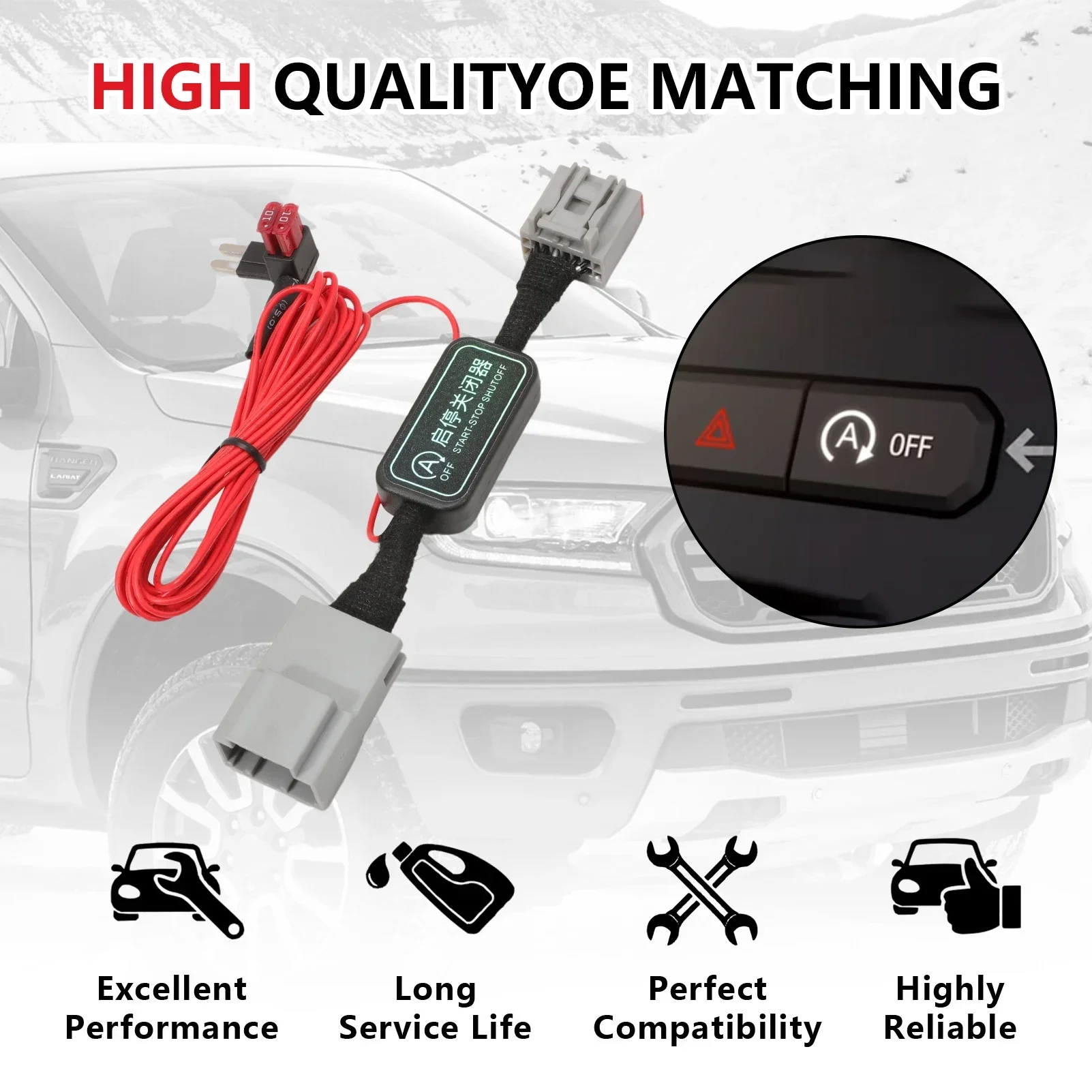

Car Start Stop Eliminator for 2024 2025 Ranger Easy-Install Autostop Eliminator