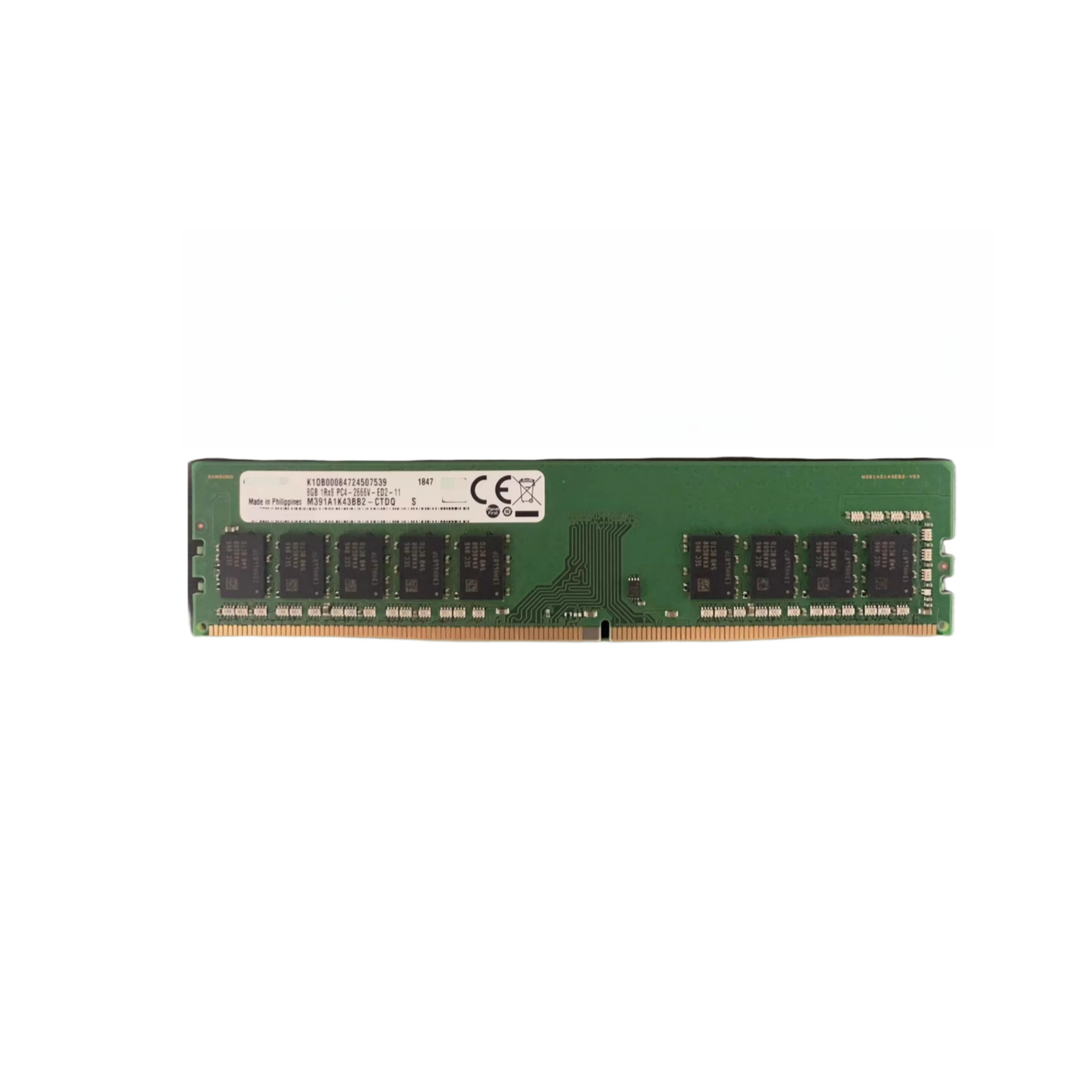 

M391A1K43BB2-CTDQ 8G 1RX8 DDR4 2666 ECC