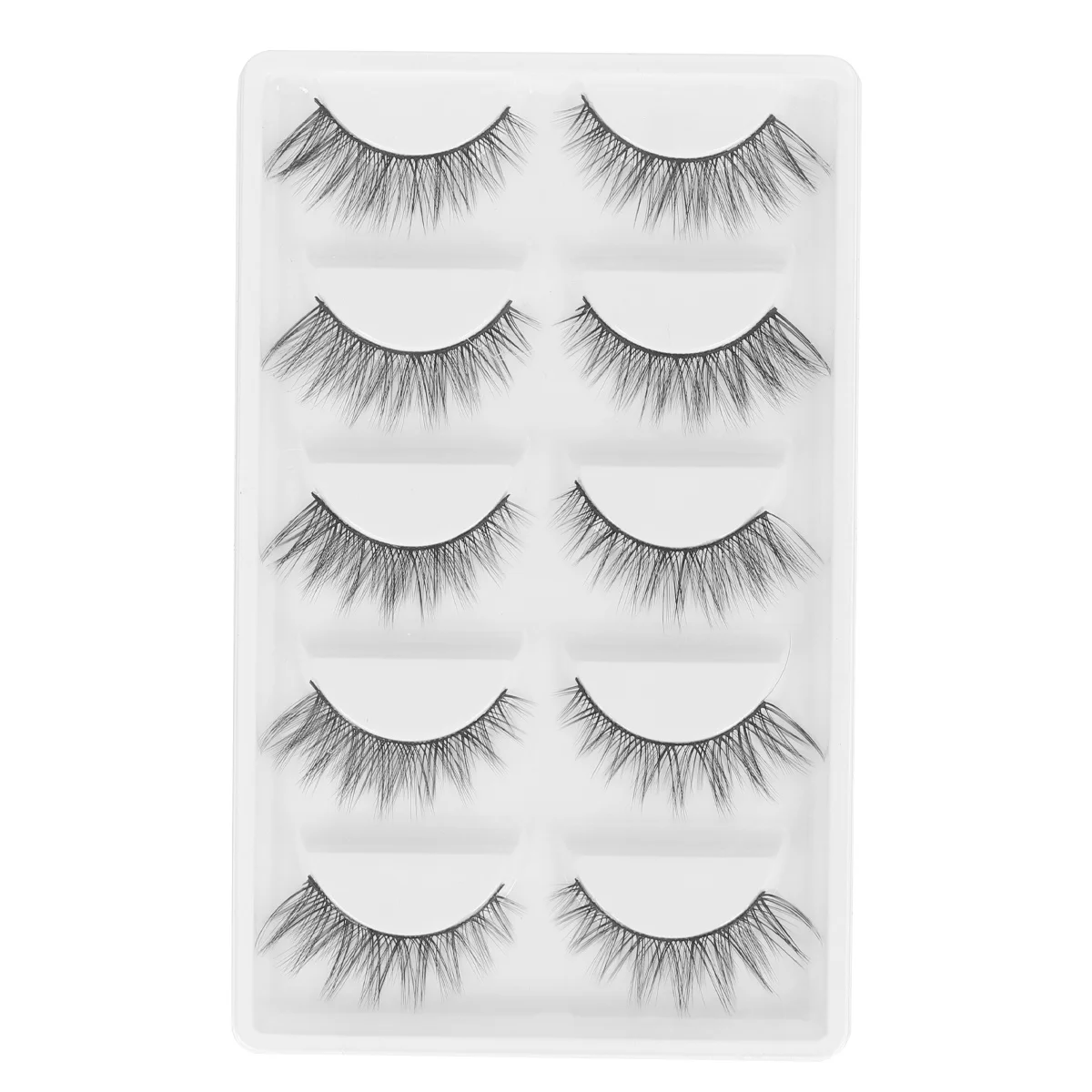 Faux-cils naturels épais, longs, en Fiber douce, faits à la main, pour maquillage de fête de mariage, Extension de cils longs, aspect naturel