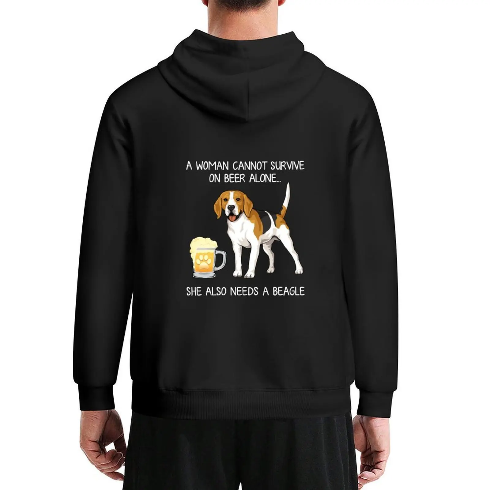 

Beagle Mom and Beer Funny dog gift Hoodie winter clothes mens clothes korean autumn clothes new in hoodies