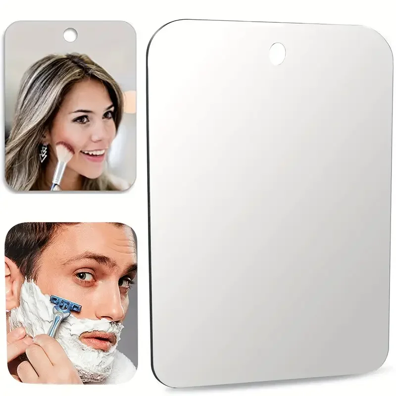 1/2 szt. Akrylowe Lustro z Przyssawką do Ściany, Lustro Prysznicowe do Golenia dla Mężczyzn, Makijażu dla Kobiet, Przenośne Akcesoria Podróżne do Łazienki