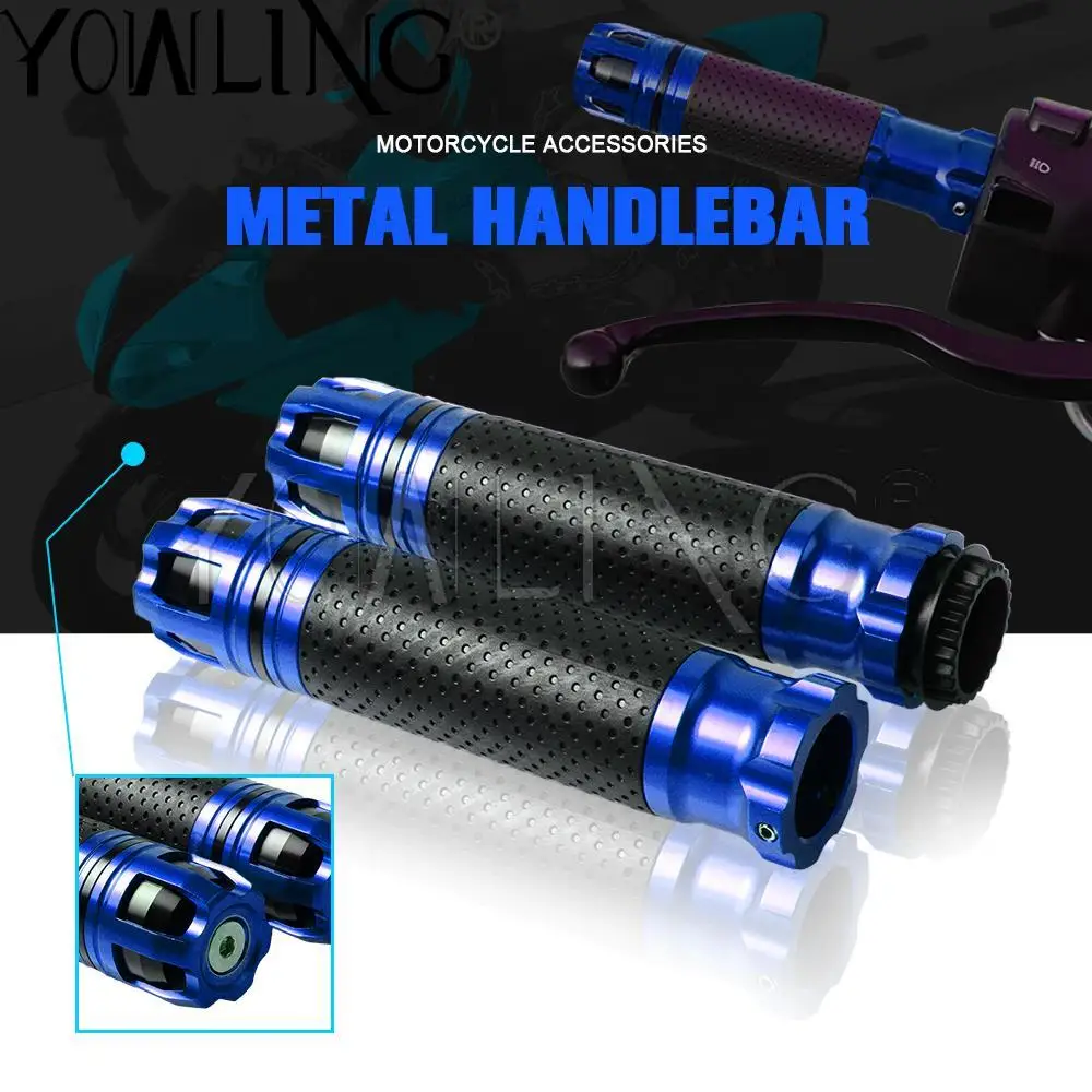 

7/8 Handlebar Grips Motorcycle Aluminum Rubber Gel Hand Handle Grips Dirt Bike Pitbike Motorbike Handlebar for more Motorcycle