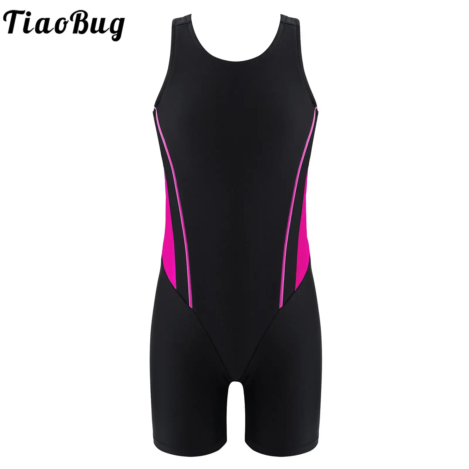 

Kids Girls Seeveless Swimsuit Rashguard Children One Piece Wetsuit UV Protection Swimwear Surfing Beachwear Jumpsuit Bodysuit