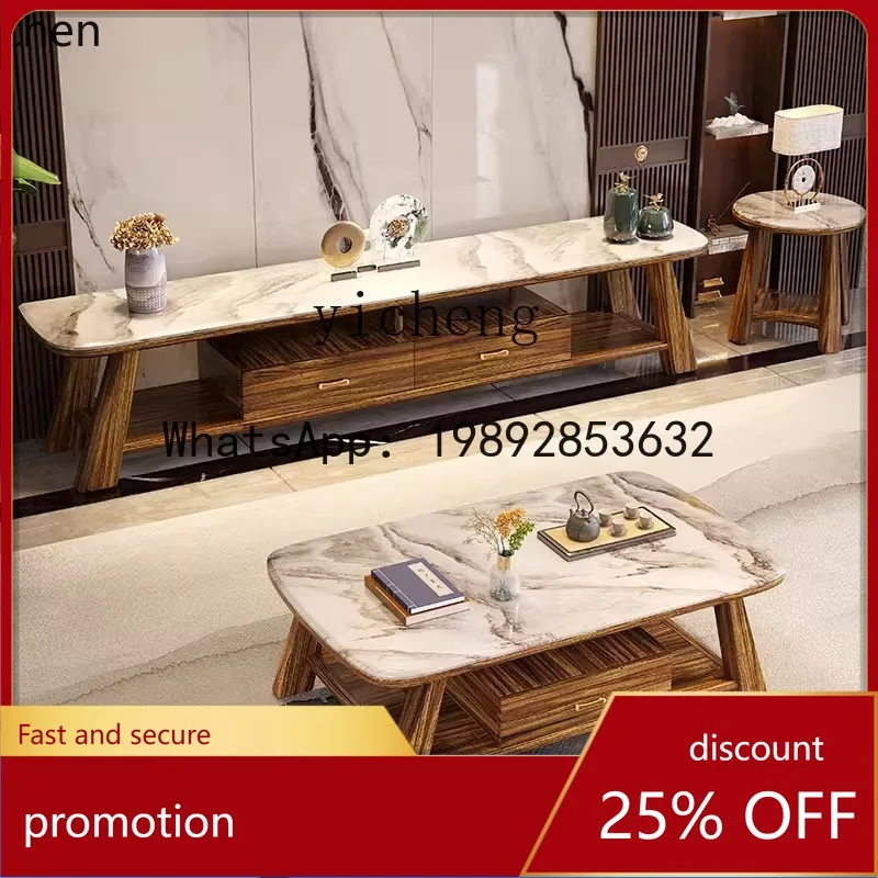 

Чайный столик из эбенового дерева YFY: Изысканное исполнение, термостойкий, устойчивый к царапинам, с отсеком для хранения, для гостиной