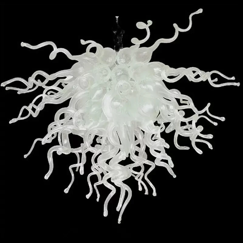 100% pure hand-blown glass chandeliers LED lighting interior decoration hotel design