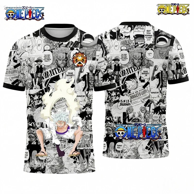 Sommer Kinder Jungen Einteiler T-Shirt Mihawk Sharp Print Lässige Jungenkleidung Mädchen Kurzarm Herren Jersey