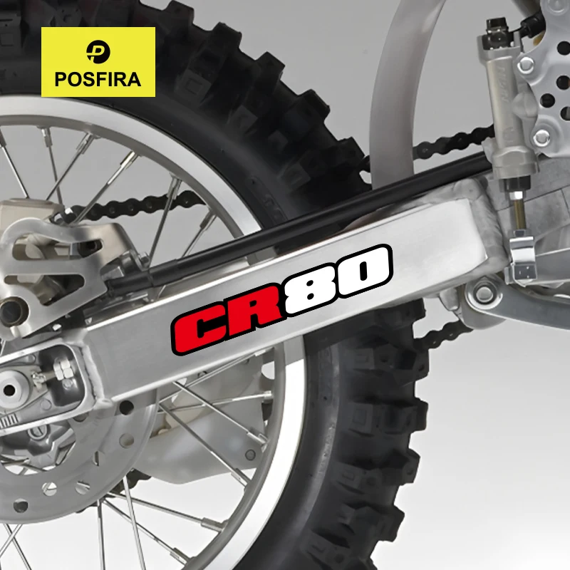 

POSFIRA Motorcycle Swingarm Stickers Vinyl Decals for Honda CR80 CR 80 2000 2001 2002 2003 Swing Arm Decoration Accessories