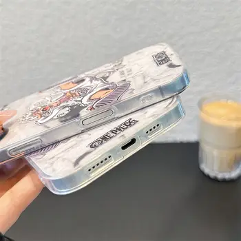 動漫海盜王路飛矽膠手機殼,適用於iPhone 11 12 13 14 15 16 17 Pro Max,可愛相機防震保護套 12 最佳銷售 一件式摩托車 - №11