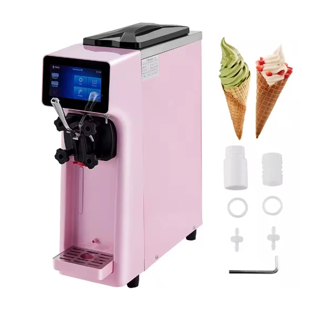 Tabletop commercial vending maquina de hacer helados homemade small industrial home ice cream soft serve machine for coffee shop