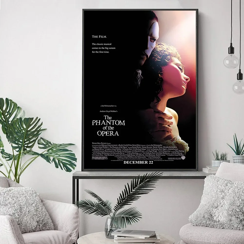 The Phantom of The Opera Romantic Drama Film Art Print Poster Video Room Cinema Wall Stickers Modern Movie Canvas Painting Decor