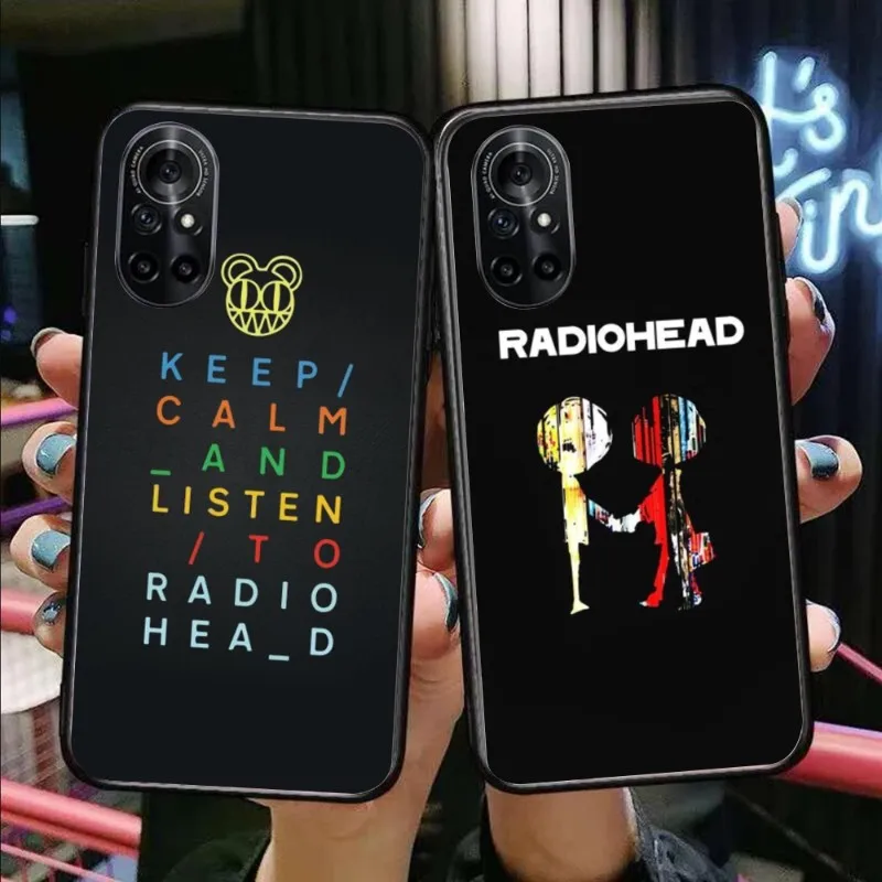 Radiohead Music Phone Case For Honor 70 50 20 7S X9 X8 X7 Magic 4 3 Pro Soft Black Phone Cover