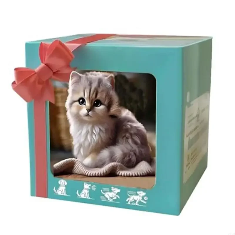 Inteligentny futrzany robot-kot Lalka z chodzącym, szczekającym ogonem i machającym ogonem, symulującym ruch dla pocieszającego