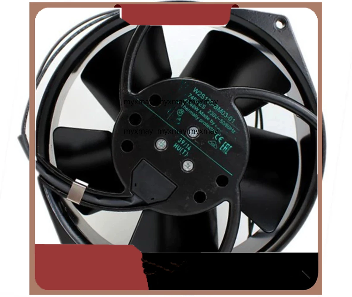 

New Cooling Fan W2S130-BM03-01 7450ES AC 230V 50/60HZ 47/46W 17255 172x150x55MM 2-Wire