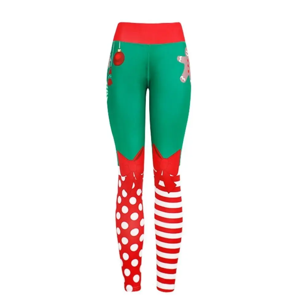 

Christmas Printing Christmas Xmas Yoga Pants High Waist Pants Skinny Gym Sport Leggings Elasticity Breathable Run Fitness Pants
