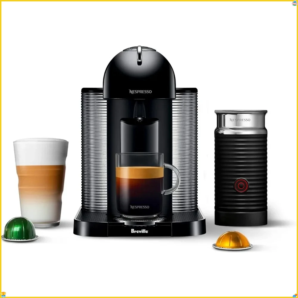 

Coffee & Espresso Machine - All-in-One Brewing, Compact, Black