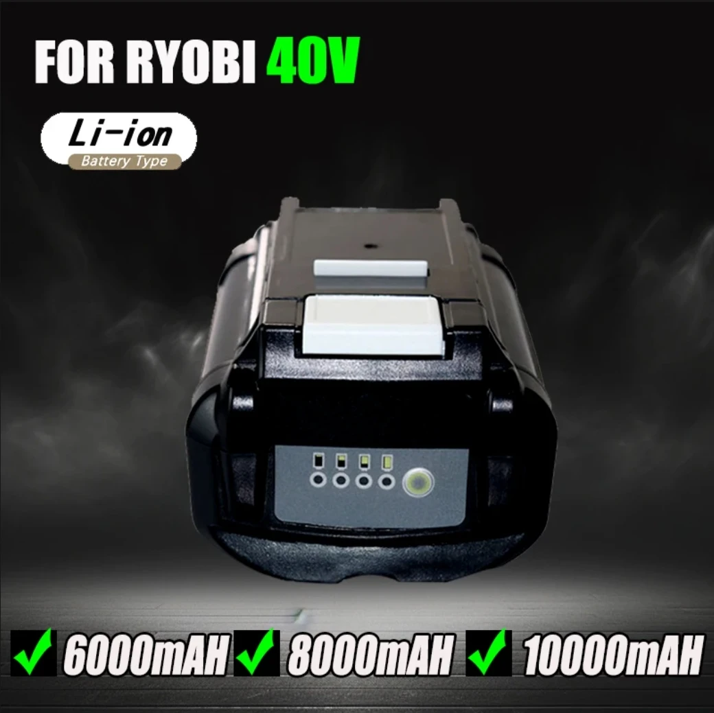 

for Ryobi OP4050 RY40502 RY40200 RY40400 Power Tools Replacement 40V Battery 6000mAh/8000mAh Li-ion Battery OP40401 OP4050A