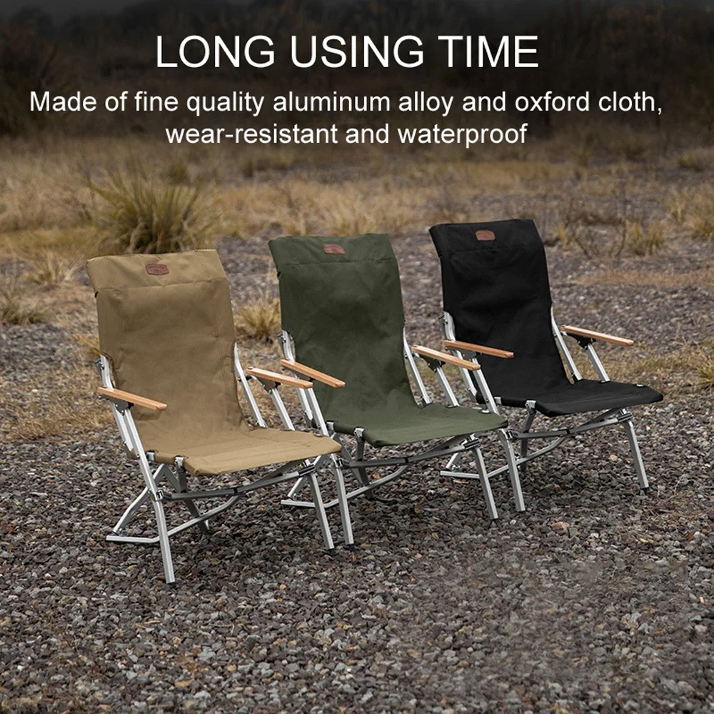 Outdoor Camping Folding Chair Hiking Fishing Oxford Cloth Portable Chair with Backrest Rest Leisure Backrest Chair