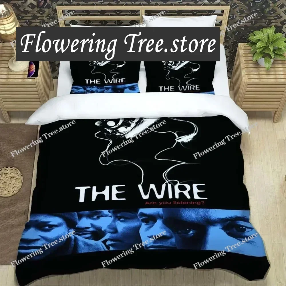 Crime TV Series The Wire Sheets Quilt Covers Bedding Dormitory Sheets Bedding Set Three-piece Soft Warm Bedding Set