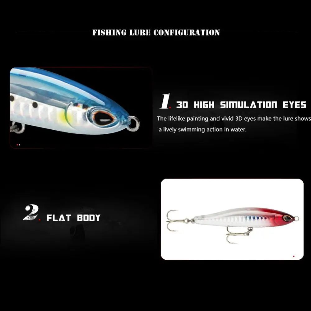 8 سنتيمتر 16 جرام قلم رصاص غرق أسماك الطعوم خطاف صيد السمك متعدد الألوان كرانكبيتس أسماك السحر الشتاء الصيد معالجة مفيدة في الهواء الطلق ﻿