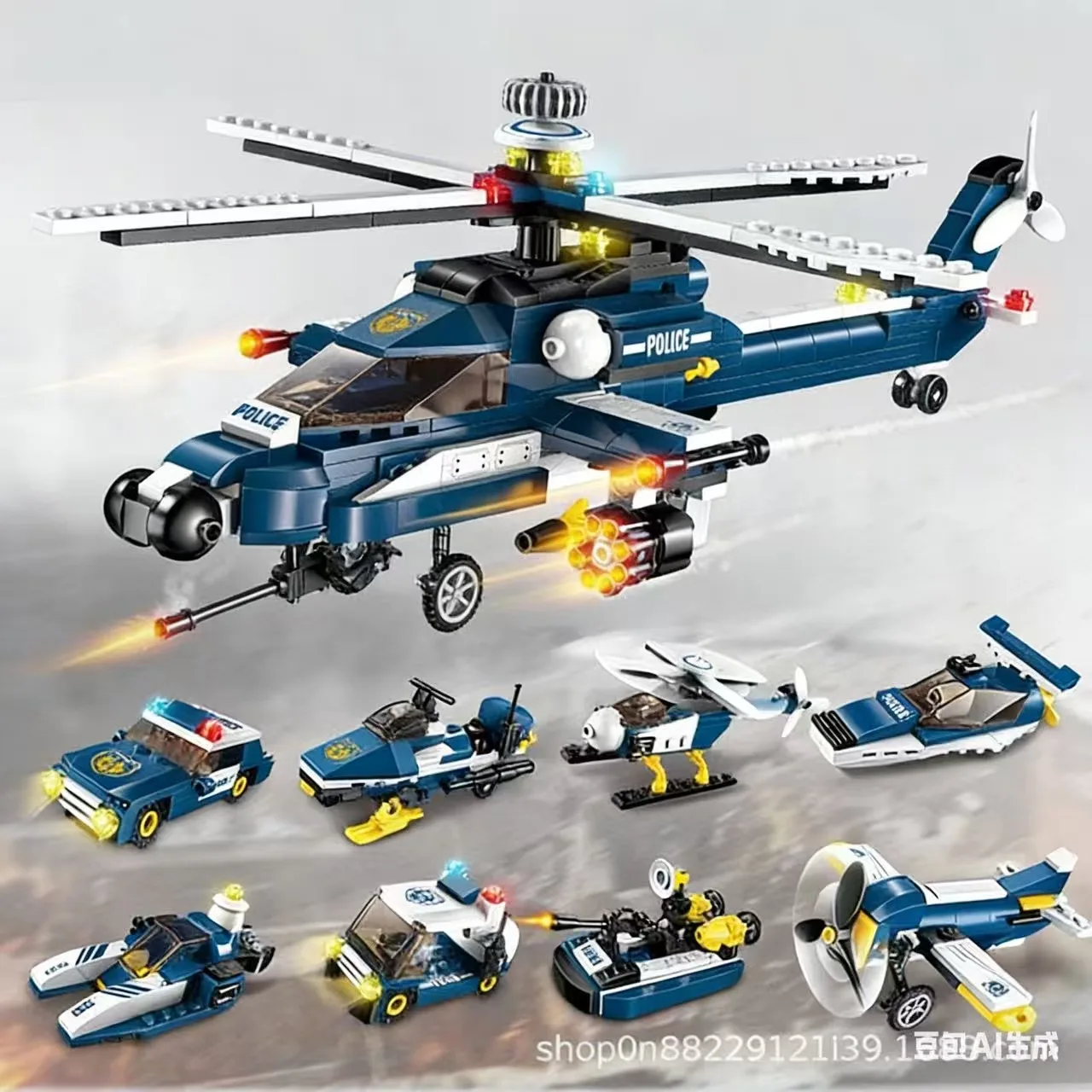 

Совместим с конструктором LEGO: модель вооруженного вертолета, игрушка-головоломка, машинка, яхта, Трансформеры, подарок для мальчика на праздник.