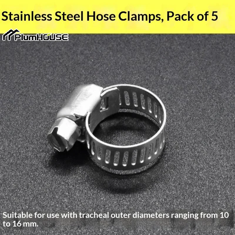 201 Stainless Steel Hose Clamps Rust Proof Durable Perfect For Plumbing Automotive Garden Hose Securing