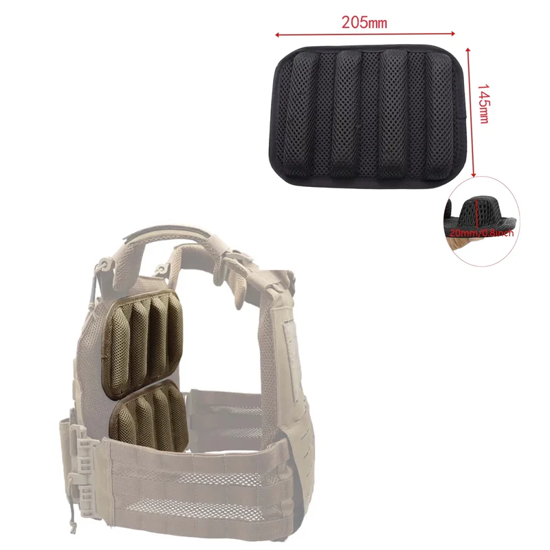 Tactical EVA Foam Pad Molded Mesh Soft Protective Bumper For Vest Inner Outer Lining Padding Gear Accessory