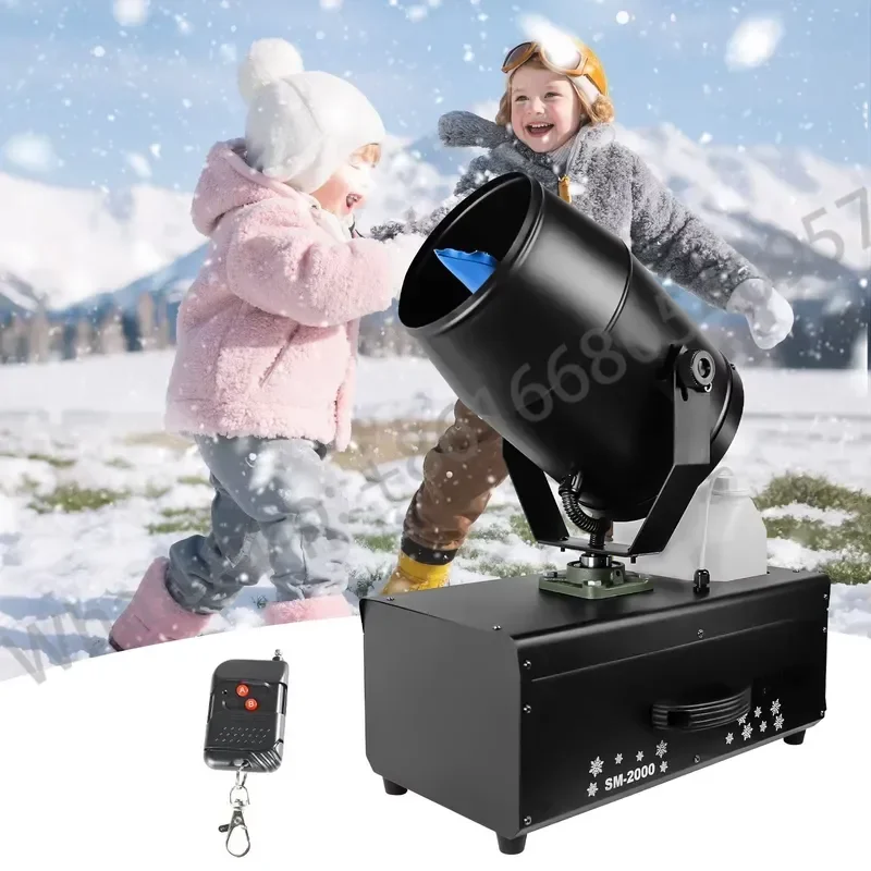 Wholesale 2000W Large Jet Foam Cannon Party Stage Equipment DMX Aluminium Artificial Snow Dry Ice Machine Electric Power