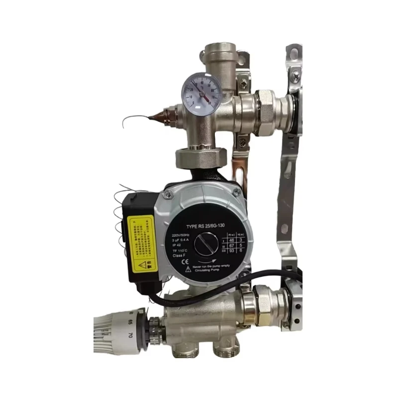 Modern design of 220v floor heating system manifold heat pump mixing device, with the main characteristics