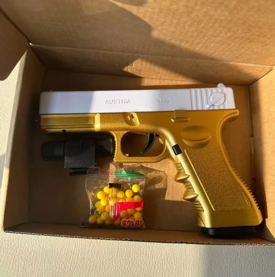 Soft bullet toy gun manual G17 toy gun soft rubber ball magazine with infrared outdoor sports game gift view 6