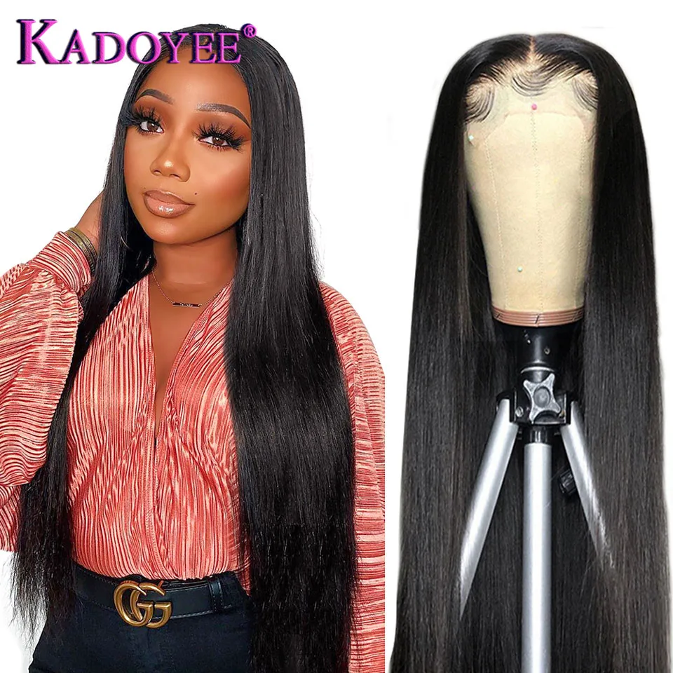 Straight Human Hair HD Lace Wig Brazilian Transparent Lace Wigs 28 Inch Human Hair Wigs Bone Straight Lace Front Human Hair Wigs