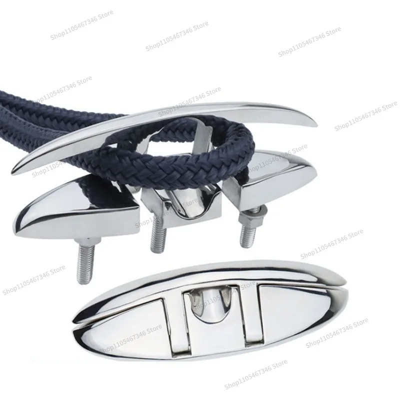 For Yacht Accessories Marine Mooring, Invisible Folding Claw Polished Deck Bollards