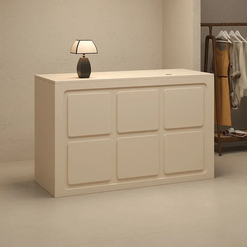 

Стойка ресепшн для салона красоты, длинный профессиональный офисный стол, мебель для эстетического салона, прилавок для магазина, стол для обслуживания клиентов