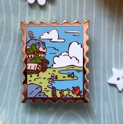 Anime scenery Hard enamle pin