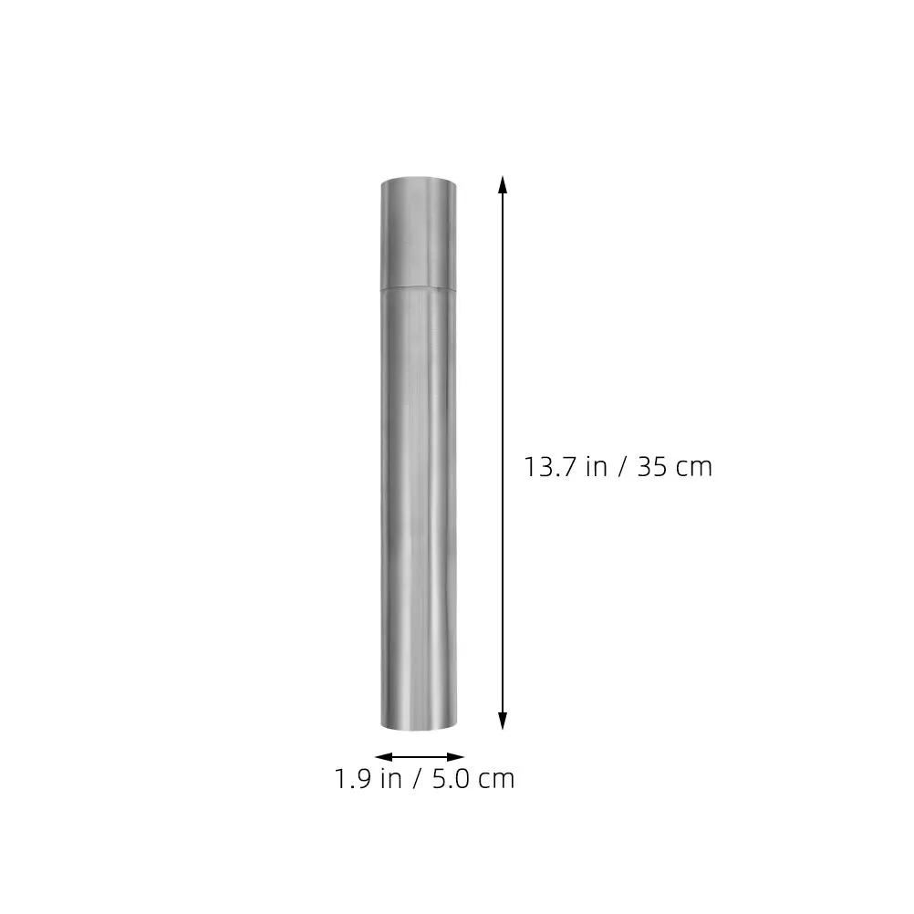 2pcs Stainless Steel Document Tube: Certificate Holder For Birth Certificates Diplomas Posters Portable Waterproof