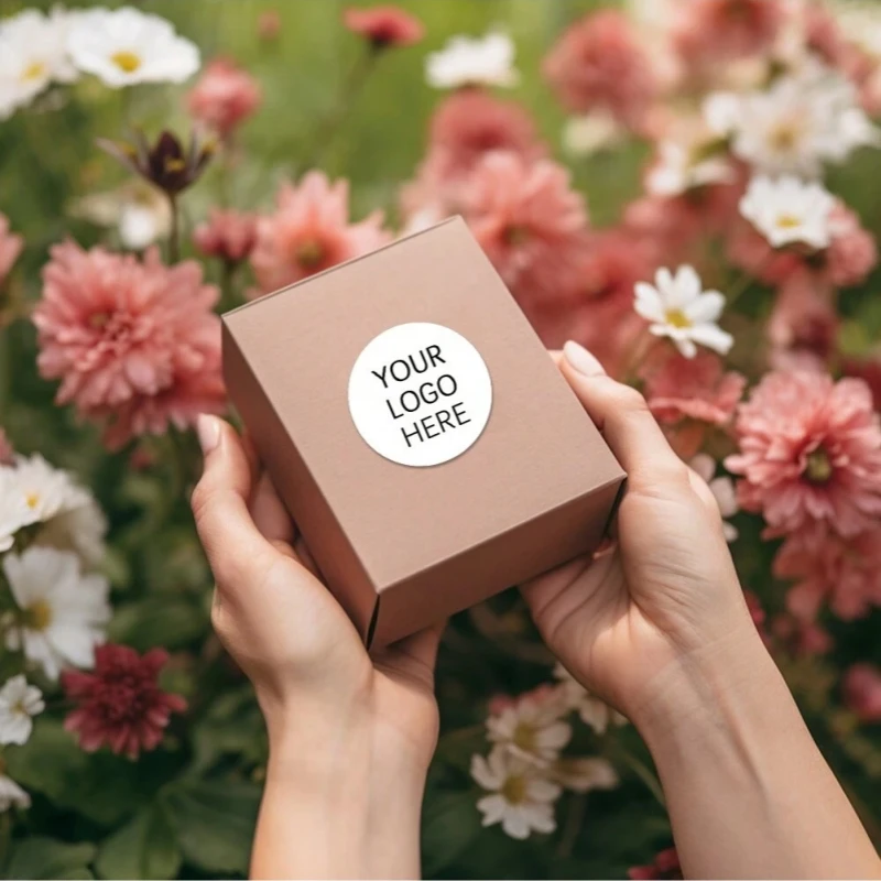 500PCS Custom Stickers and Customized Logos Wedding Birthday Baptism Stickers Design Your Own Logo Stickers Personalize Stickers