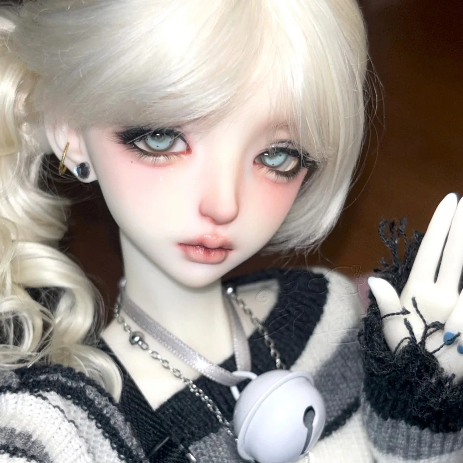 Keluoi 球体関節人形ヘッド 1/3 厚い唇リアルな樹脂フィギュア球体関節人形おもちゃコスチュームロマンチックなスタイルのギフト