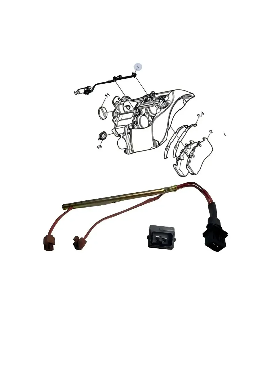 Suitable for Volvo Renault Truck Brake Wear Sensors OE 85110419 20952007 7485110419 5001834075 503137964 503130941 1536947