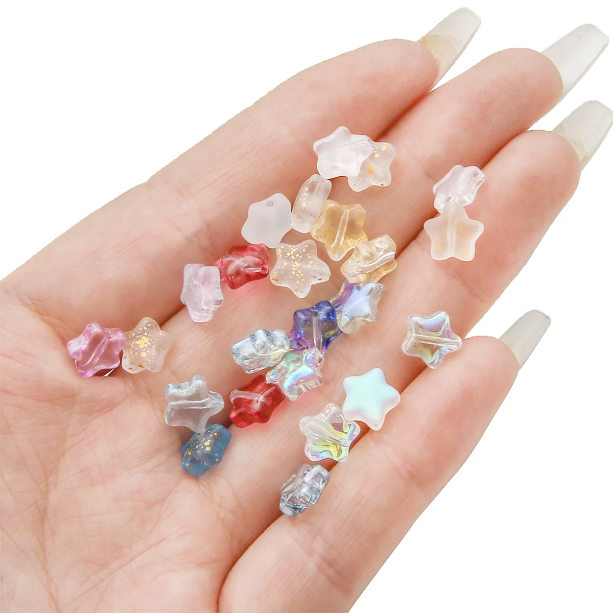 8mm Starry Night Glass Beads Vintage Style for DIY Jewelry Making, Earrings and Bracelet Craft