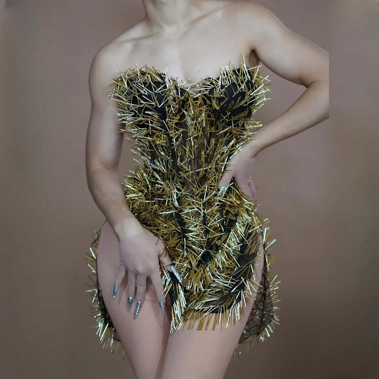 Ciwei-Costume de brevSexy à Paillettes Brillantes pour Fille, Tenue de Scène, Bal de Promo, Peu importe, Noir, ix, Spectacle, 2024