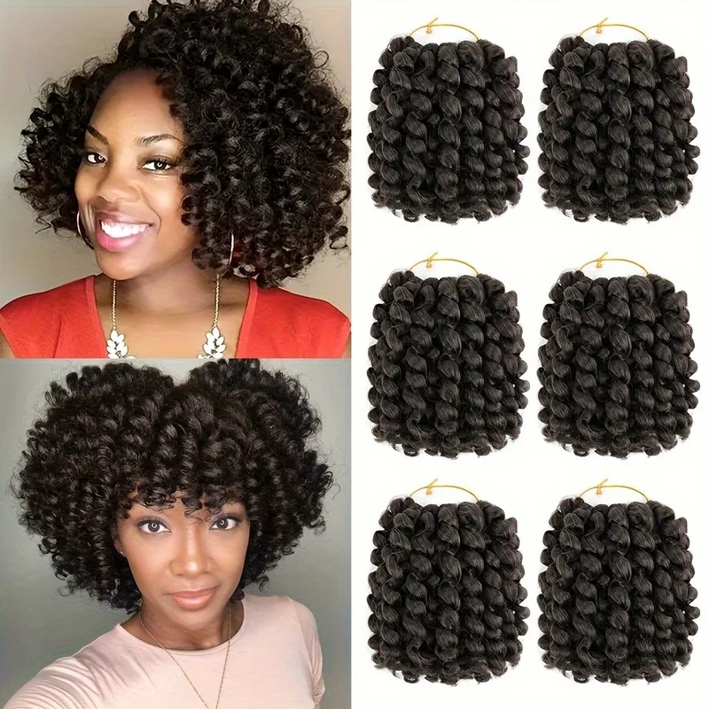 Cross-border best-selling wigs, gradient color African dreadlocks, wand curl synthetic fiber crochet hair, manufacturer wholesal