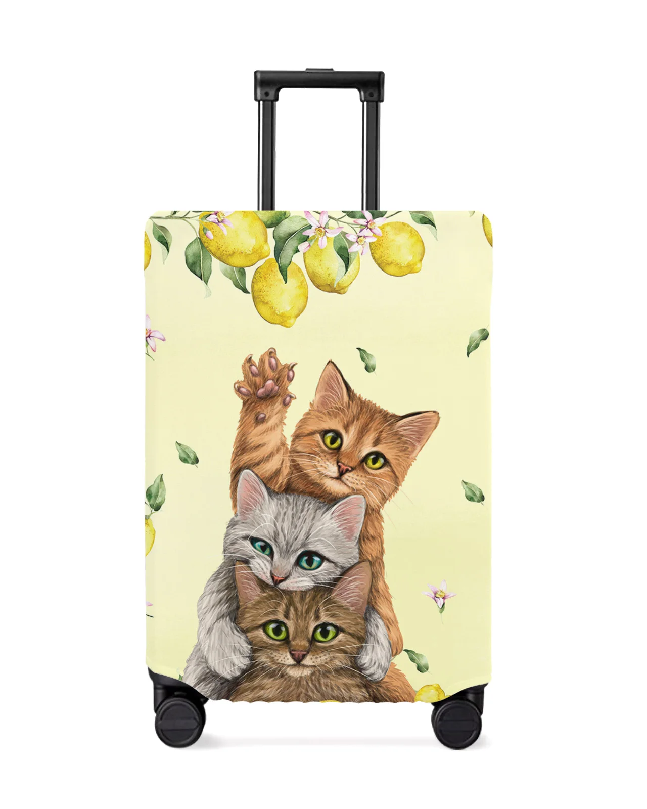 

Fruit Lemon Cat Travel Luggage Cover Elastic Baggage Cover Suitable For 18-32 Inch Suitcase Case Dust Cover Travel Accessories