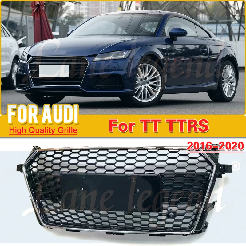 

Car Front Bumper Mesh Car Front Grille Racing Grill for Audi TT 2016-2020 For TTRS Style Hex Mesh Racing Grille