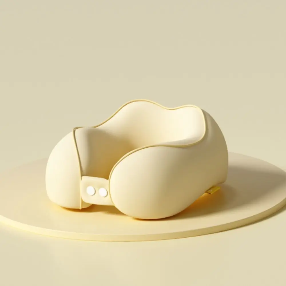 ソフト U 字型枕折りたたみ式快適な旅行枕収納袋付き低反発睡眠ネックピローオフィス/学校